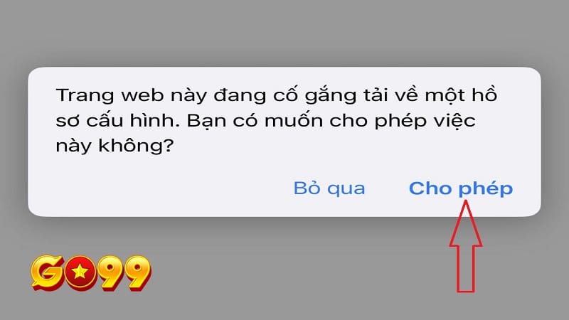 Cho phép tải app về điện thoại